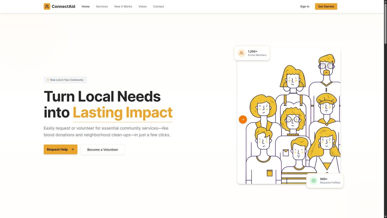 ConnectAid Project Preview