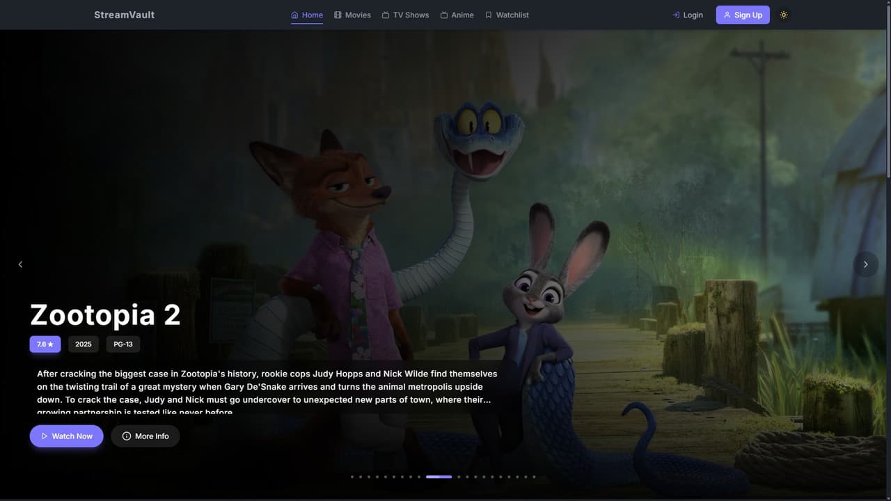 Streamvault Project Preview